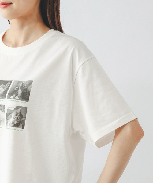 GLOBAL WORK(グローバルワーク)の「ヘビロッTEEアソートプリント/577891(Tシャツ/カットソー・レディース・ホワイト系1/ホワイト系2/ホワイト系3/ホワイト系5/ホワイト系4/スミクロ・MEDIUM/LARGE)」の20枚目の写真