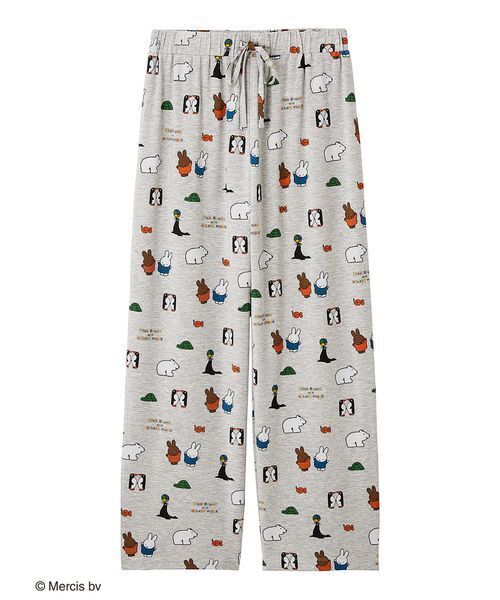 新品♡ジェラートピケ Dick Bruna 接触冷感　上下ロングパンツセット Dick Bruna】【接触冷感】総柄ロングパンツ(ロングパンツ