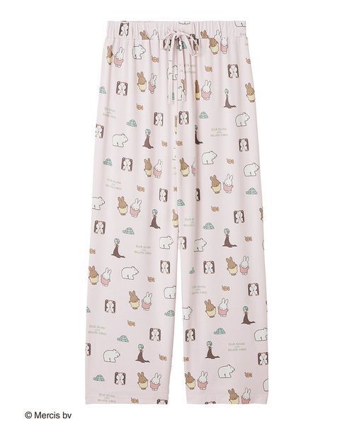 新品♡ジェラートピケ Dick Bruna 接触冷感　上下ロングパンツセット Dick Bruna】【接触冷感】総柄ロングパンツ（ルームウェア