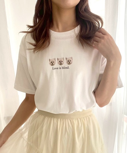 cuorequal(クオレコール)の「アニマルプリントデザイン半袖Tシャツ(Tシャツ/カットソー・レディース・B/C/A・MEDIUM)」の1枚目の写真