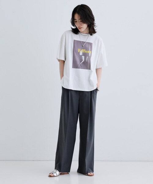 GALLEST（ギャレスト）の「【一部店舗限定】フォトプリントT（Tシャツ/カットソー・レディース・ホワイト系1/ホワイト系2・38）」の4枚目の写真