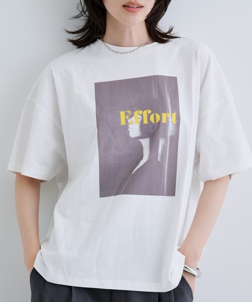 GALLEST（ギャレスト）の「【一部店舗限定】フォトプリントT（Tシャツ/カットソー・レディース・ホワイト系1/ホワイト系2・38）」の8枚目の写真