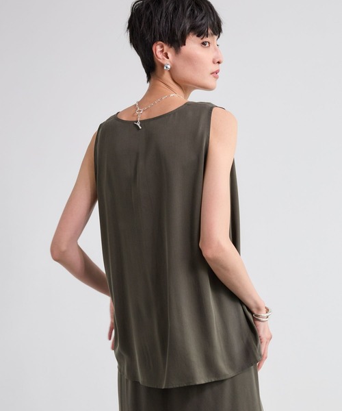 BARNYARDSTORM（バンヤードストーム）の「BARNYARDSTORM / フィブリルノースリプルオーバー＜セットアップ対応＞（タンクトップ・レディース・カーキ/ブラウン・FREE）」の4枚目の写真