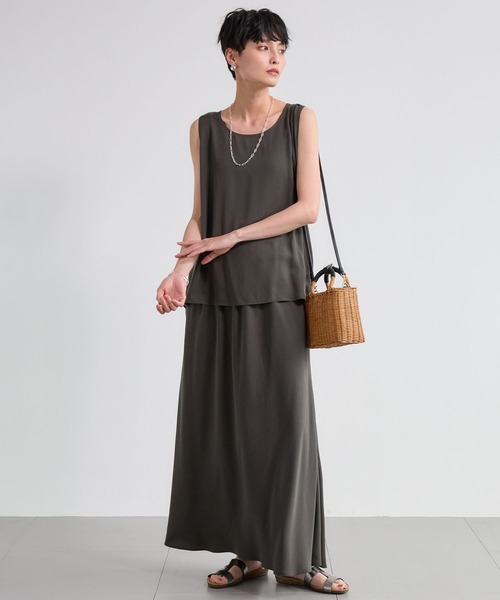 BARNYARDSTORM（バンヤードストーム）の「BARNYARDSTORM / フィブリルノースリプルオーバー＜セットアップ対応＞（タンクトップ・レディース・カーキ/ブラウン・FREE）」の5枚目の写真