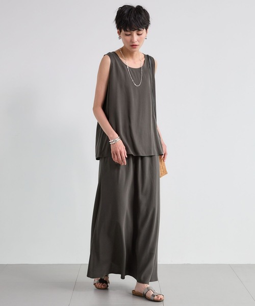 BARNYARDSTORM（バンヤードストーム）の「BARNYARDSTORM / フィブリルノースリプルオーバー＜セットアップ対応＞（タンクトップ・レディース・カーキ/ブラウン・FREE）」の7枚目の写真