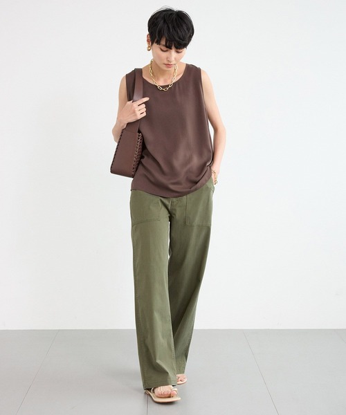 BARNYARDSTORM（バンヤードストーム）の「BARNYARDSTORM / フィブリルノースリプルオーバー＜セットアップ対応＞（タンクトップ・レディース・カーキ/ブラウン・FREE）」の13枚目の写真