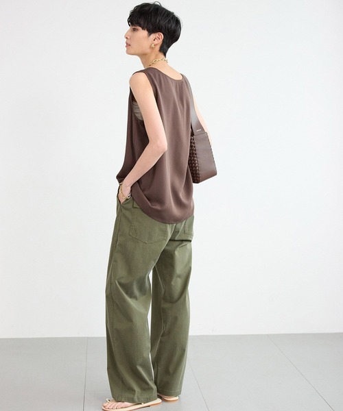 BARNYARDSTORM（バンヤードストーム）の「BARNYARDSTORM / フィブリルノースリプルオーバー＜セットアップ対応＞（タンクトップ・レディース・カーキ/ブラウン・FREE）」の15枚目の写真