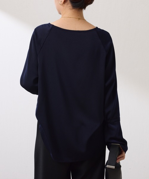 セール】袖フレアサテンTブラウス（シャツ/ブラウス）｜COLLAGE