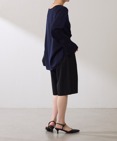 セール】袖フレアサテンTブラウス（シャツ/ブラウス）｜COLLAGE