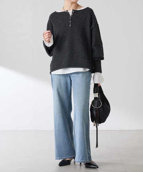 セール】袖フレアサテンTブラウス（シャツ/ブラウス）｜COLLAGE