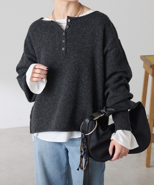 セール】袖フレアサテンTブラウス（シャツ/ブラウス）｜COLLAGE