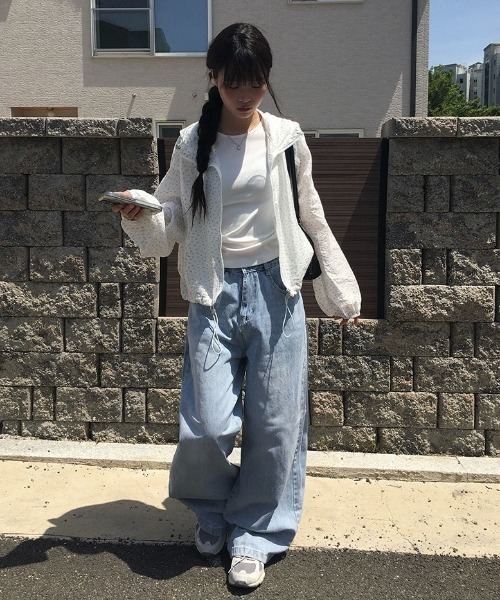 国内送 Praying プレイング チェック柄フード Bomber ジャケット BEAMS F（ビームスF）NEW EASY シャンブレー ジャケット