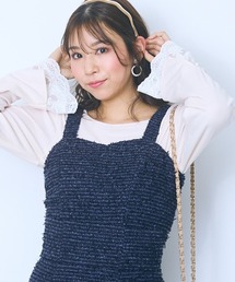 <大きいサイズ>ツイード調ビスチェ marun