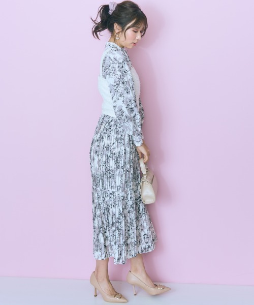 marun（マルン）の「＜大きいサイズ＞ツイード調ビスチェ marun（ベスト・レディース・ネイビー/アイボリー・5L/4L/3L/LL/L）」の12枚目の写真