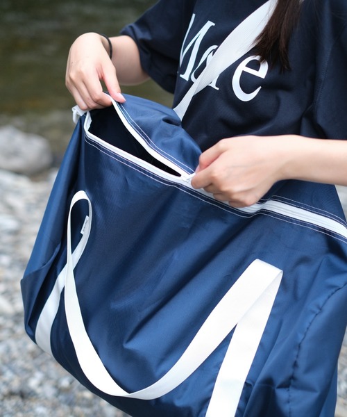 BROKEN BASE（ブロークンベース）の「2way Boston Bag（ボストンバッグ・メンズ・ライトブルー/ネイビー・フリー）」の5枚目の写真