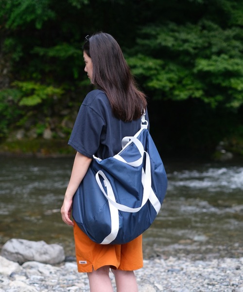 BROKEN BASE（ブロークンベース）の「2way Boston Bag（ボストンバッグ・メンズ・ライトブルー/ネイビー・フリー）」の8枚目の写真