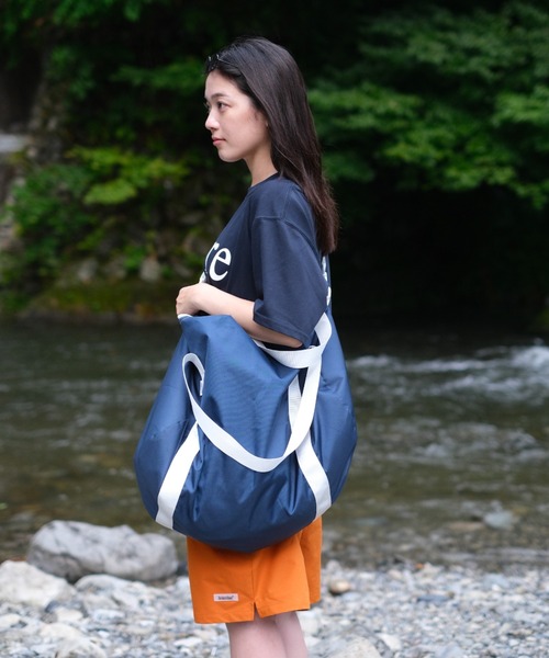 BROKEN BASE（ブロークンベース）の「2way Boston Bag（ボストンバッグ・メンズ・ライトブルー/ネイビー・フリー）」の9枚目の写真