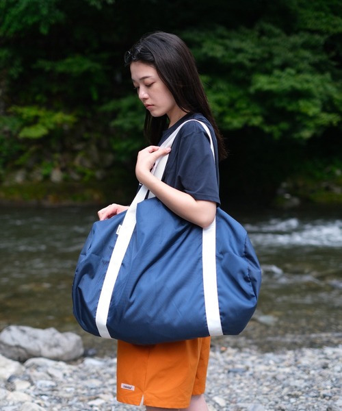 BROKEN BASE（ブロークンベース）の「2way Boston Bag（ボストンバッグ・メンズ・ライトブルー/ネイビー・フリー）」の10枚目の写真