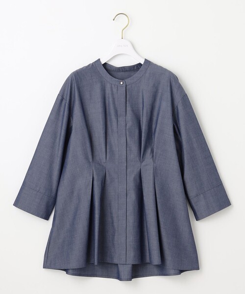 ANY SIS(エニィスィス)の「ウエストタックチュニック ブラウス(シャツ/ブラウス・レディース・ピンク系/パイングリーン系/ダルブルー系・MEDIUM)」の10枚目の写真
