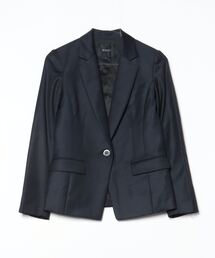 BOSCH ブラックジャケット 38 ボッシュ BOSCH ジャージー テーラード ジャケット ストレッチ