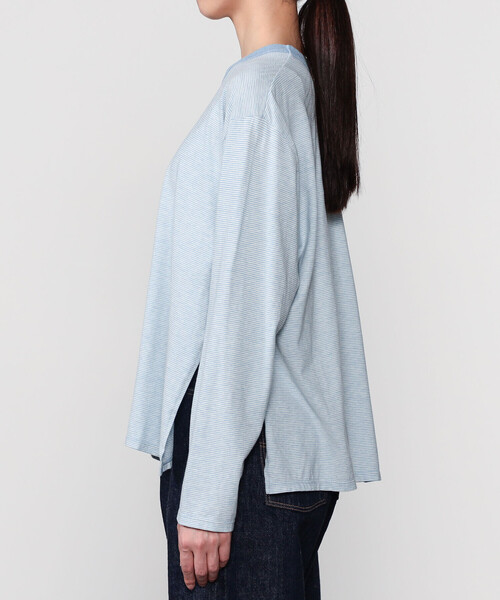 MEYAME | オーガニックコットン ボーダー長袖Tシャツ WOMEN(Tシャツ MEYAME | オーガニックコットン ボーダー長袖Tシャツ WOMEN(Tシャツ