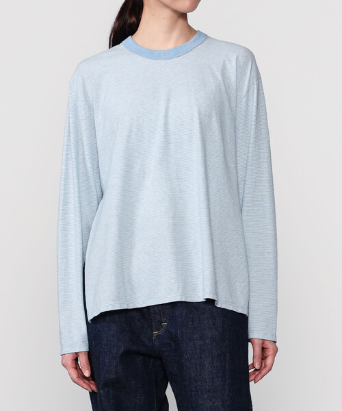 MEYAME | オーガニックコットン ボーダー長袖Tシャツ WOMEN（T