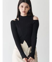 MURUA | ショルダーカットリブニット(ニット/セーター)