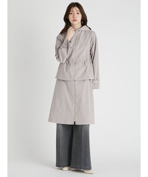 CELFORD（セルフォード）の「2WAY フーディーコート（その他アウター・レディース・ブラック/アイボリー/グレイッシュベージュ・38/36）」の7枚目の写真