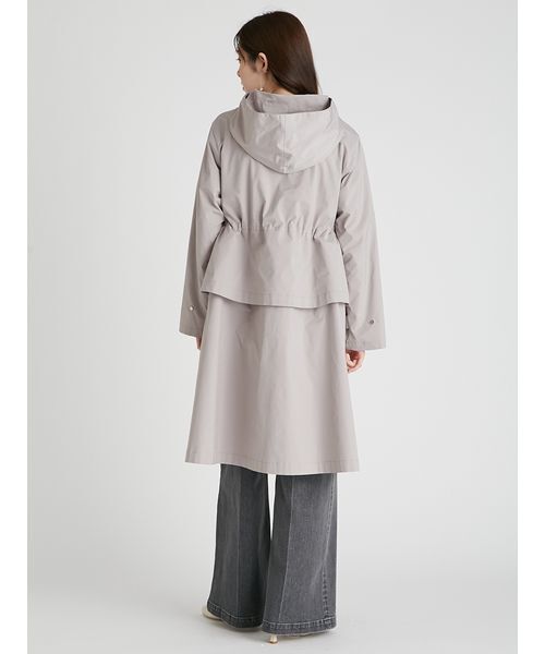 CELFORD（セルフォード）の「2WAY フーディーコート（その他アウター・レディース・ブラック/アイボリー/グレイッシュベージュ・38/36）」の8枚目の写真