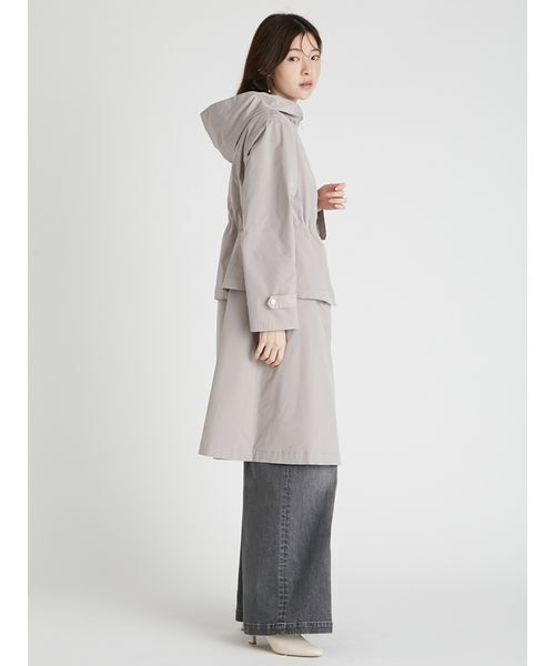 CELFORD（セルフォード）の「2WAY フーディーコート（その他アウター・レディース・ブラック/アイボリー/グレイッシュベージュ・38/36）」の9枚目の写真