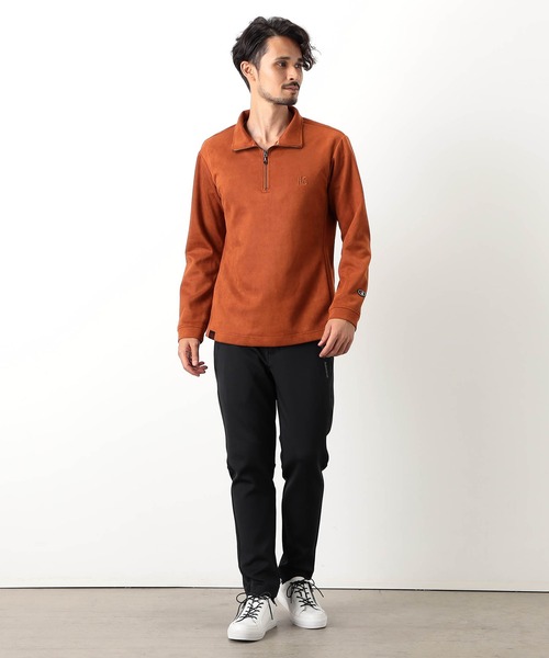 NICOLE SPORTS】スウェード調ハーフジッププルオーバー（その他