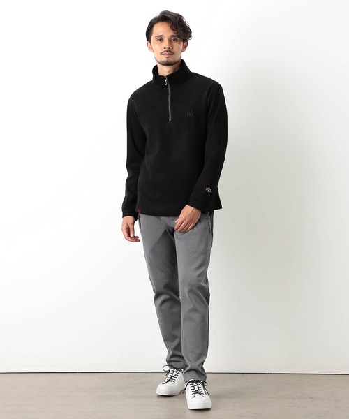 NICOLE SPORTS】スウェード調ハーフジッププルオーバー（その他