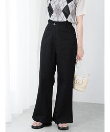 Te chichi TERRASSE（テチチテラス）の「フレアワイドデニムパンツ（その他パンツ）」