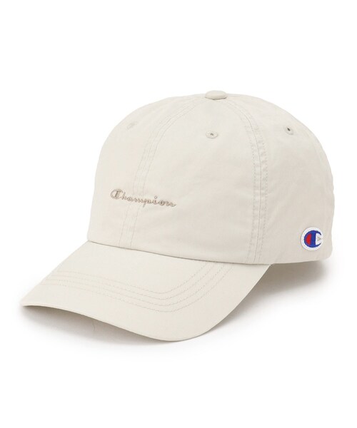 Champion（チャンピオン）の「champion ウォッシュハイキャップ（キャップ・レディース・チャコールグレー/アイボリー/グリーン系・00）」の4枚目の写真