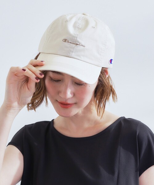 Champion（チャンピオン）の「champion ウォッシュハイキャップ（キャップ・レディース・チャコールグレー/アイボリー/グリーン系・00）」の10枚目の写真