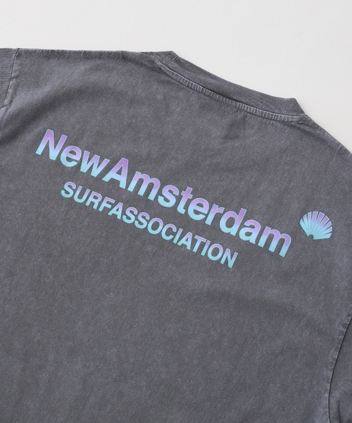 JOURNAL STANDARD relume(ジャーナルスタンダード レリューム)の「NEW AMSTERDAM SURF ASSOCIATION LOGO TEE 2501086003/004(Tシャツ/カットソー・メンズ・ブラック/ライトブルー・MEDIUM/LARGE)」の6枚目の写真