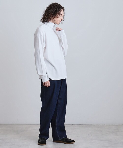 tk.TAKEO KIKUCHI(ティーケータケオキクチ)の「ワッフルタートルカットソー(Tシャツ/カットソー・メンズ・ブラック/ホワイト/ネイビー/ライトグレー・02/04/03)」の14枚目の写真
