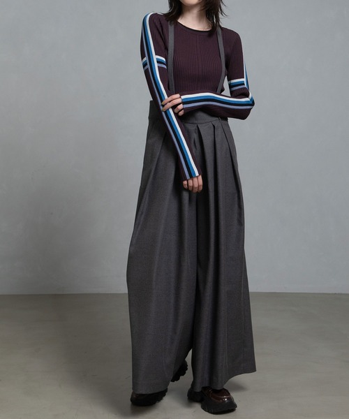 MARECHAL TERRE（マルシャルテル）の「ハイゲージリブニット（ニット/セーター・レディース・グレー/チョコ/ブラック/アイボリー・MEDIUM）」の7枚目の写真