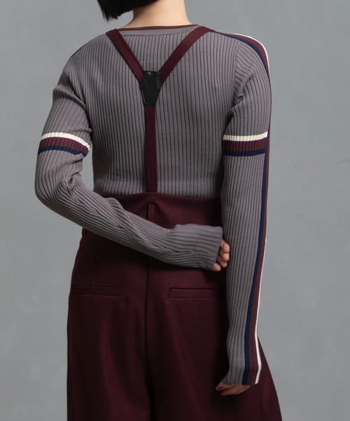 MARECHAL TERRE（マルシャルテル）の「ハイゲージリブニット（ニット/セーター・レディース・グレー/チョコ/ブラック/アイボリー・MEDIUM）」の10枚目の写真