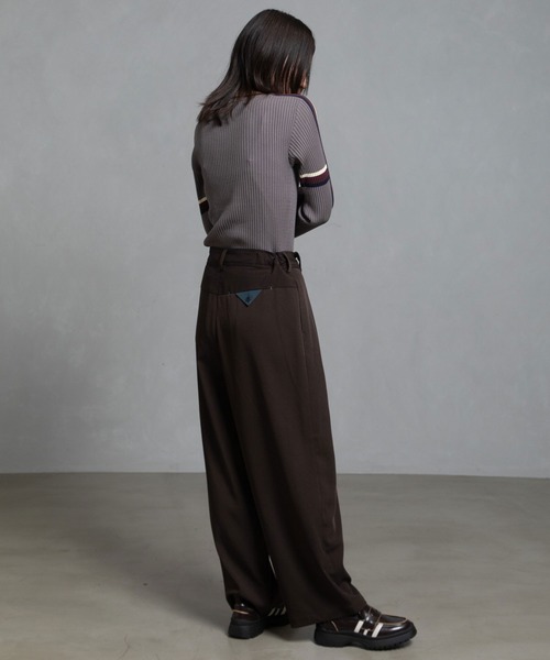 MARECHAL TERRE（マルシャルテル）の「ハイゲージリブニット（ニット/セーター・レディース・グレー/チョコ/ブラック/アイボリー・MEDIUM）」の16枚目の写真