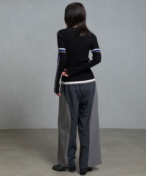 MARECHAL TERRE（マルシャルテル）の「ハイゲージリブニット（ニット/セーター・レディース・グレー/チョコ/ブラック/アイボリー・MEDIUM）」の20枚目の写真