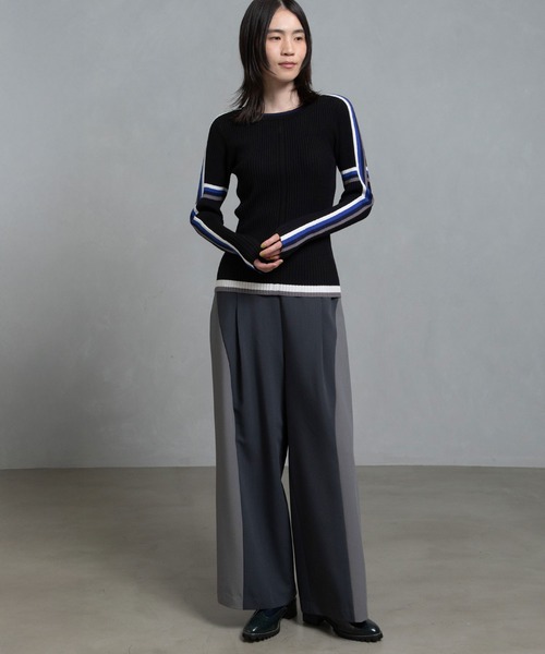 MARECHAL TERRE（マルシャルテル）の「ハイゲージリブニット（ニット/セーター・レディース・グレー/チョコ/ブラック/アイボリー・MEDIUM）」の22枚目の写真