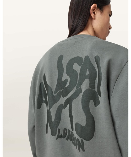 ALLSAINTS(オールセインツ)の「ORLANDO RELAXED CREW NECK SWEATSHIRT | ORLANDO リラックス クルー ネック スウェットシャツ(スウェット・メンズ・グリーン系その他・XS/S/M/L)」の3枚目の写真