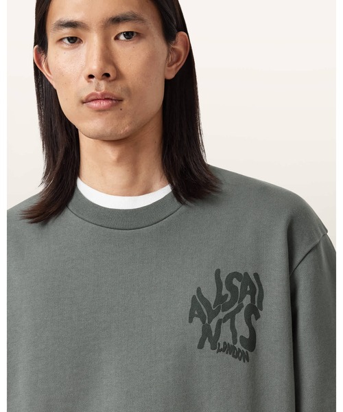 ALLSAINTS(オールセインツ)の「ORLANDO RELAXED CREW NECK SWEATSHIRT | ORLANDO リラックス クルー ネック スウェットシャツ(スウェット・メンズ・グリーン系その他・XS/S/M/L)」の5枚目の写真