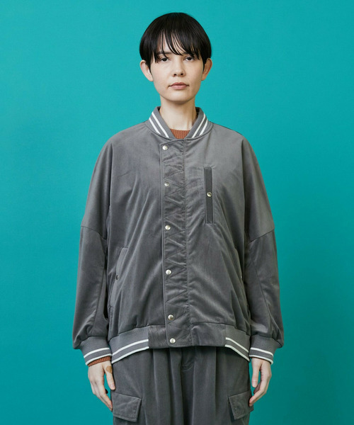 FRAPBOIS（フラボア）の「トリコーデ ブルゾン（ブルゾン・レディース・ブラック/グレー・2/1）」の2枚目の写真