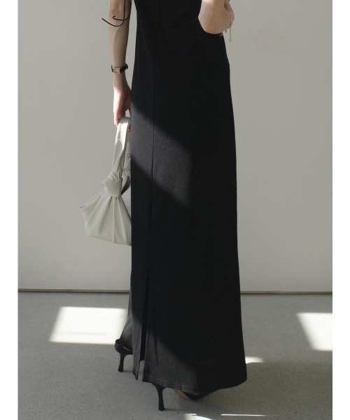 amel（エイメル）の「ダブルストラップキャミドレス（ワンピース・レディース・ブラック・FREE）」の7枚目の写真