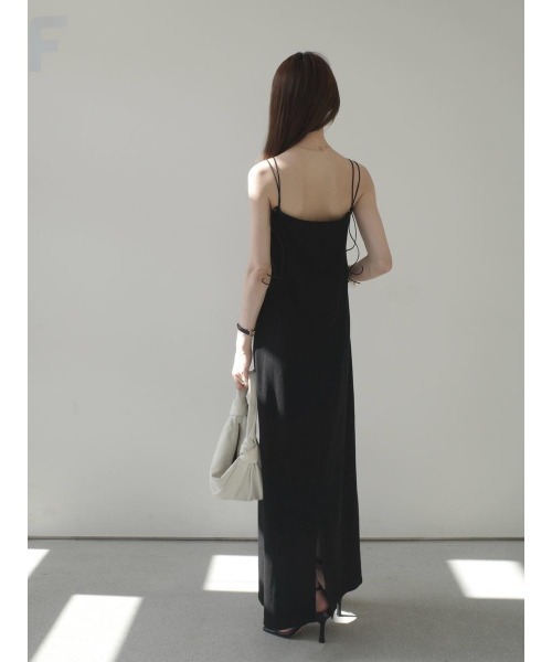 amel（エイメル）の「ダブルストラップキャミドレス（ワンピース・レディース・ブラック・FREE）」の8枚目の写真