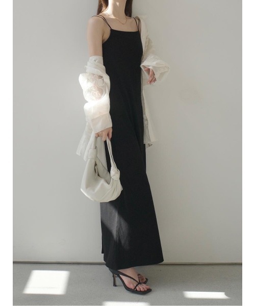 amel（エイメル）の「ダブルストラップキャミドレス（ワンピース・レディース・ブラック・FREE）」の12枚目の写真