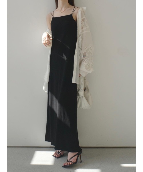 amel（エイメル）の「ダブルストラップキャミドレス（ワンピース・レディース・ブラック・FREE）」の15枚目の写真