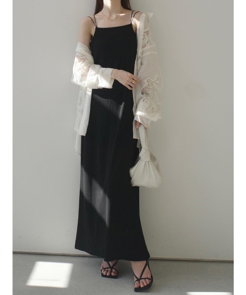 amel（エイメル）の「ダブルストラップキャミドレス（ワンピース・レディース・ブラック・FREE）」の16枚目の写真